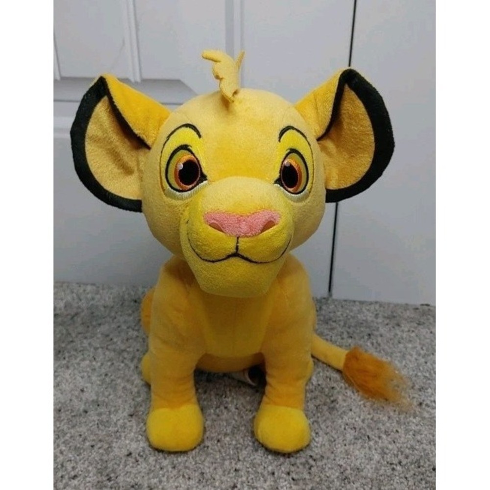 Disney The Lion King Simba Plush Stuffed Animal Just Play Yellow Lion Cub 11in